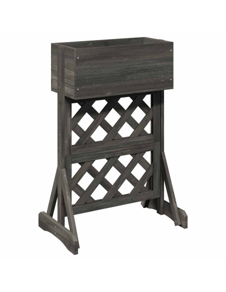 Trellis da Giardino Verticale Grigio 48 x 30 x 70,5 cm