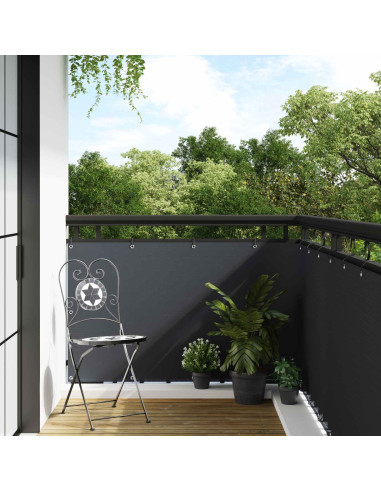 Schermo per Balcone con Occhielli Antracite
