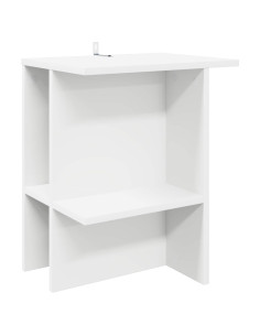 Tavolino da salotto Bianco 40 x 30 x 49 cm Legno ingegnerizzato