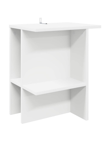 Tavolino da salotto Bianco 40 x 30 x 49 cm Legno ingegnerizzato