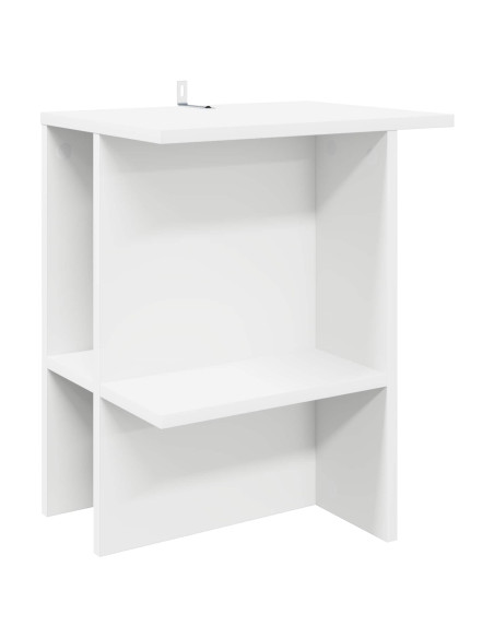 Tavolino da salotto Bianco 40 x 30 x 49 cm Legno ingegnerizzato