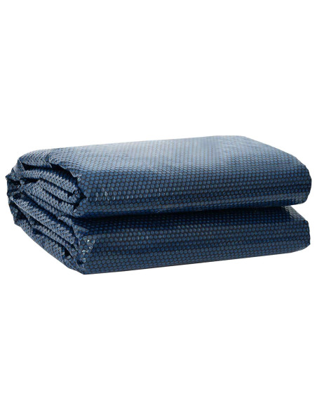 Copertura per piscina extra pesante Nero e Blu 300 cm PE