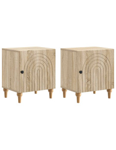 Armadio da Notte 2 pcs Rovere Sonoma 43 x 34,5 x 50 cm