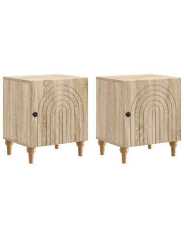 Armadio da Notte 2 pcs Rovere Sonoma 43 x 34,5 x 50 cm
