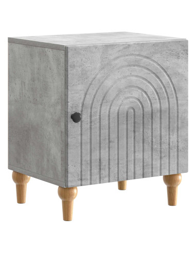 Armadio da Notte Grigio Cemento 43 x 34,5 x 50 cm