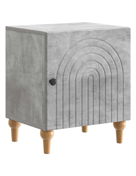 Armadio da Notte Grigio Cemento 43 x 34,5 x 50 cm