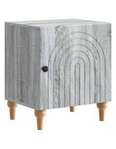 Armadio da Notte Grigio Sonoma 43 x 34,5 x 50 cm