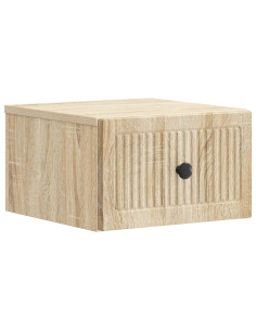 Mobiletto da notte a muro Rovere Sonoma 33 x 34,5 x 20 cm