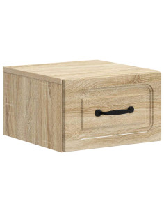 Mobiletto da notte a muro Rovere Sonoma 34,5 x 33 x 20 cm