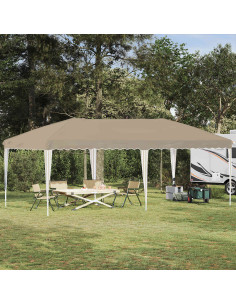 Tenda per feste a pop-up 575 x 290 x 245 cm Crema