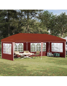 Tenda per feste a pop-up 575 x 289 x 245 cm Terracotta