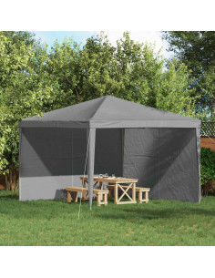 Parete per tenda da festa 2 pcs Grigio Chiaro 400 x 195 cm