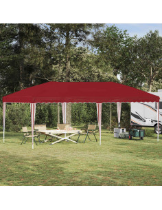 Tenda per feste a pop-up 575 x 290 x 245 cm Borgogna