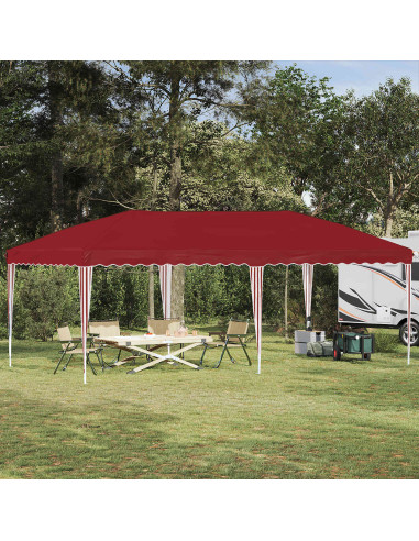 Tenda per feste a pop-up 575 x 290 x 245 cm Borgogna