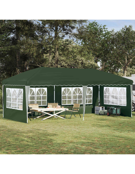 Tenda per feste a pop-up 575 x 289 x 245 cm Verde