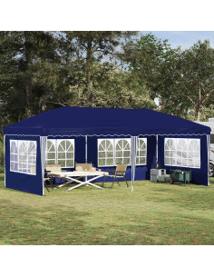 Tenda per feste a pop-up 575 x 289 x 245 cm Blu