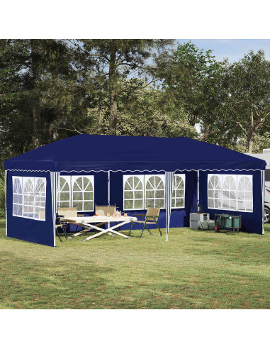 Tenda per feste a pop-up 575 x 289 x 245 cm Blu