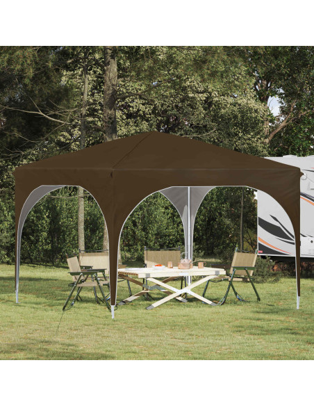 Tenda per feste a pop-up 290 x 290 x 245 cm Tortora