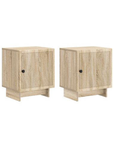 Armadio da Notte 2 pcs Rovere Sonoma 43 x 34,5 x 50 cm