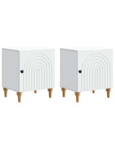 Armadio da Notte 2 pcs Bianco 43 x 34,5 x 50 cm