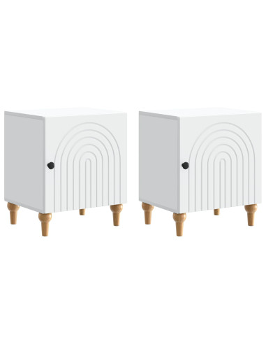 Armadio da Notte 2 pcs Bianco 43 x 34,5 x 50 cm