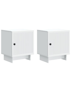 Armadio da Notte 2 pcs Bianco 43 x 34,5 x 50 cm