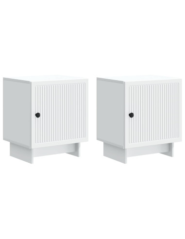 Armadio da Notte 2 pcs Bianco 43 x 34,5 x 50 cm