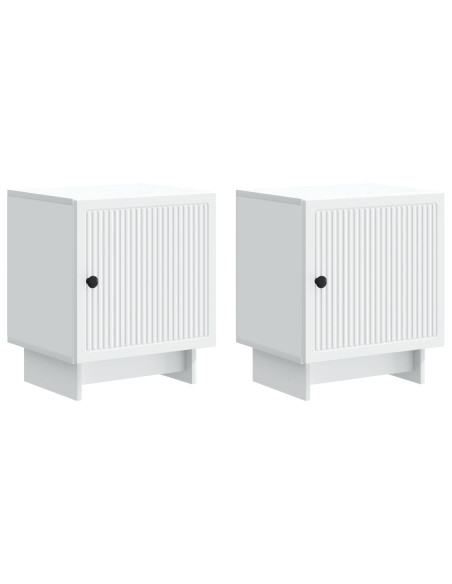 Armadio da Notte 2 pcs Bianco 43 x 34,5 x 50 cm