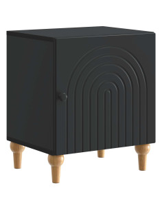 Armadio da Notte Nero 43 x 34,5 x 50 cm Legno ingegnerizzato