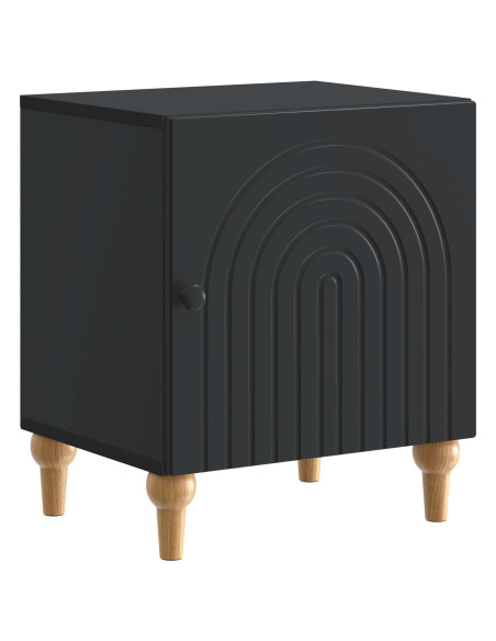 Armadio da Notte Nero 43 x 34,5 x 50 cm Legno ingegnerizzato