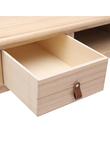 Scrivania Naturale 110x45x76 cm in Legno