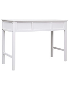 Scrivania Bianca 110x45x76 cm in Legno