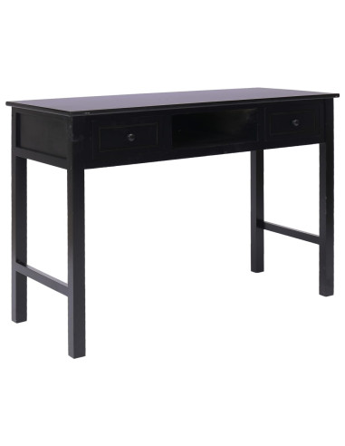 Scrivania Nera 110x45x76 cm in Legno