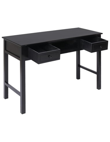 Scrivania Nera 110x45x76 cm in Legno