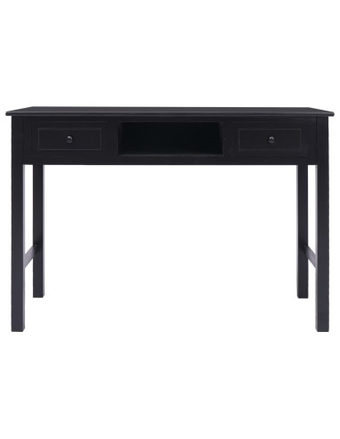 Scrivania Nera 110x45x76 cm in Legno