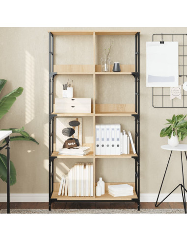 Libreria Rovere Sonoma 78,5x33x153 cm in Legno Multistrato
