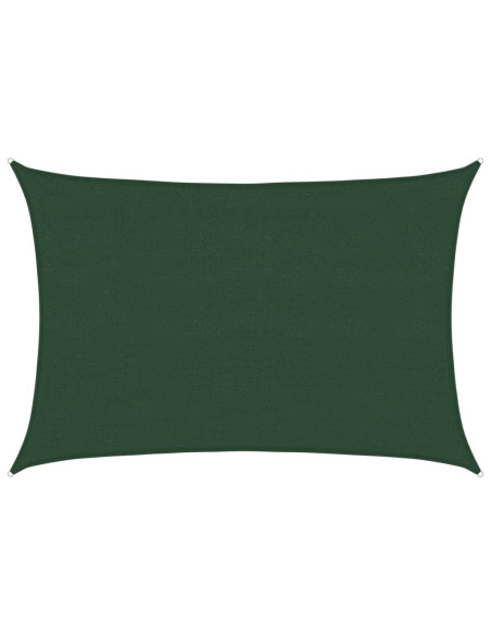 Vela Parasole 160 g/m² Verde Scuro 4x5 m in HDPE