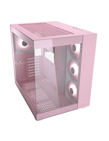 COUGAR CASE MID TOWER DUAL CHAMBER FV150 RGB ROSA 3x120INV+120 + HUB