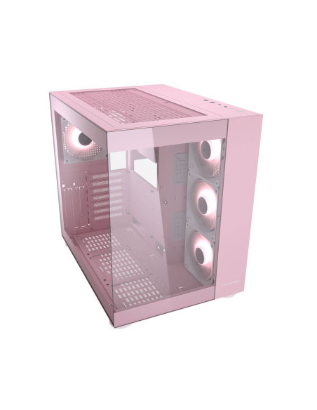 COUGAR CASE MID TOWER DUAL CHAMBER FV150 RGB ROSA 3x120INV+120 + HUB
