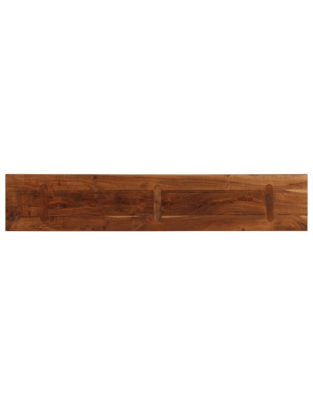 Piano Tavolo 140x30x3,8 cm Rettangolare in Massello di Recupero