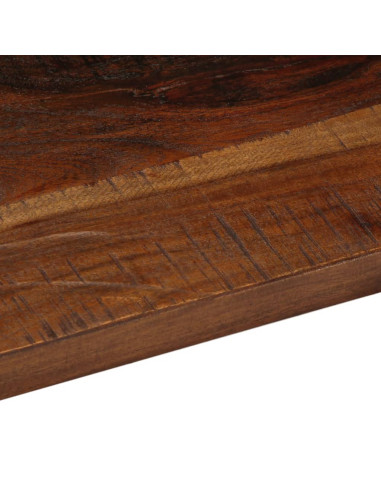 Piano Tavolo 140x30x3,8 cm Rettangolare in Massello di Recupero