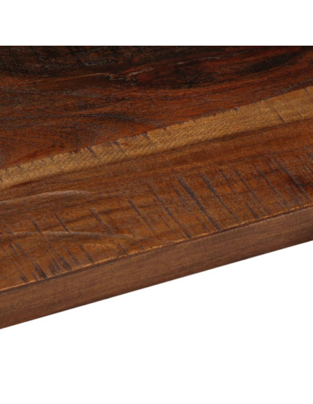Piano Tavolo 140x30x3,8 cm Rettangolare in Massello di Recupero