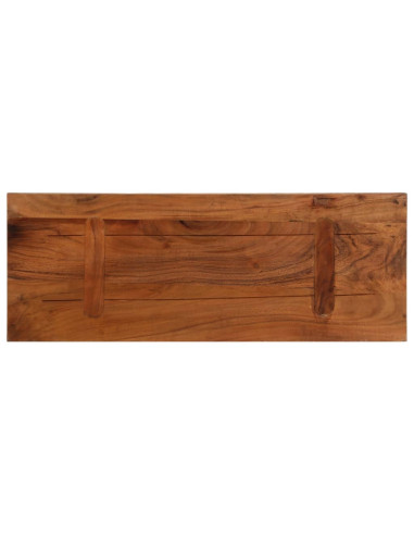Piano Tavolo 70x40x3,8 cm Rettangolare in Massello di Recupero