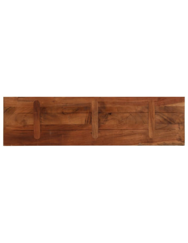Piano Tavolo 100x40x3,8 cm Rettangolare in Massello di Recupero