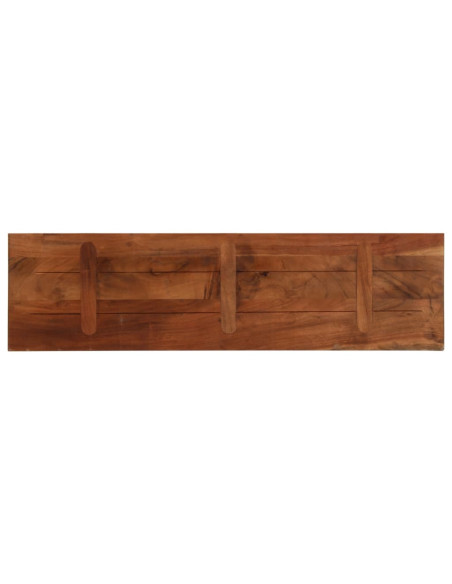 Piano Tavolo 100x40x3,8 cm Rettangolare in Massello di Recupero