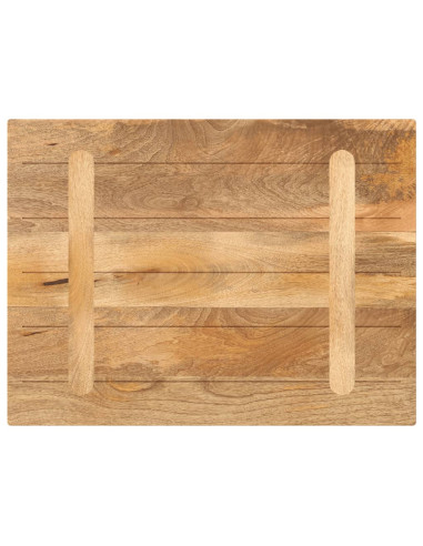Piano per Tavolo 90x50x2,5 cm Rettangolare Legno Massello Mango