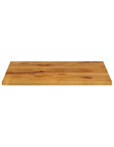 Piano per Tavolo 90x80x2,5 cm Rettangolare Legno Massello Mango