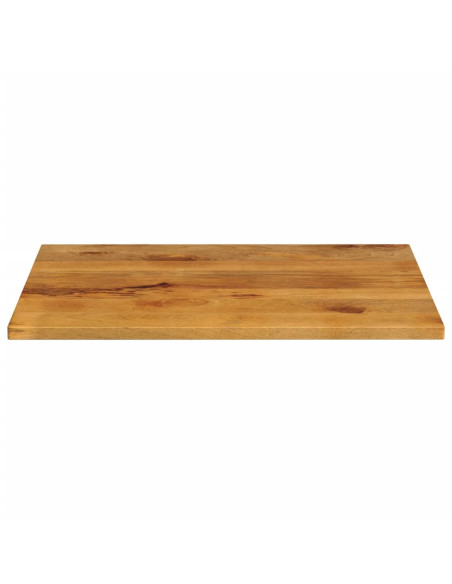 Piano per Tavolo 100x80x2,5cm Rettangolare Legno Massello Mango