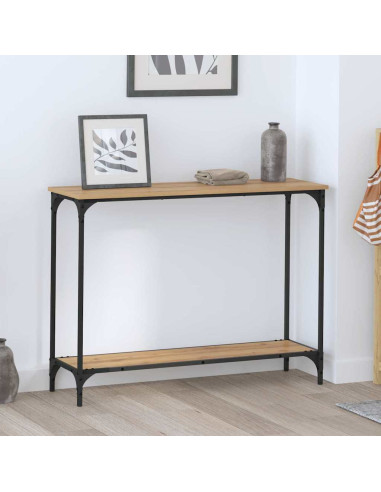 Tavolo consolle rovere artigianale 101 x 30.5 x 75 cm
