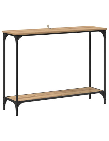 Tavolo consolle rovere artigianale 101 x 30.5 x 75 cm